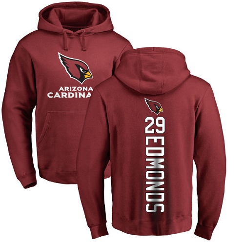 Arizona Cardinals Men Maroon Chase Edmonds Backer NFL Football #29 Pullover Hoodie Sweatshirts->arizona cardinals->NFL Jersey